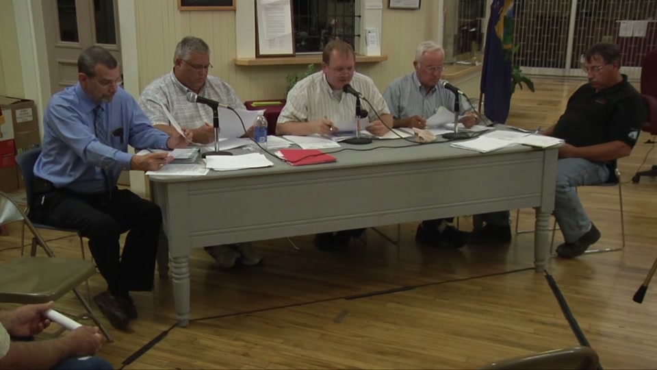 St. Johnsbury Select Board, 8/27/12