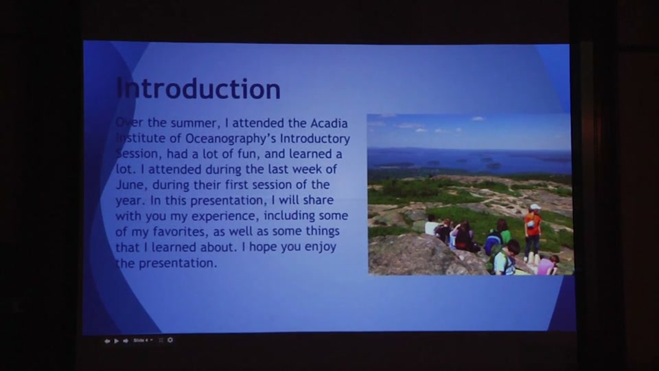 NEK Audubon Scholarship Presentation 2013
