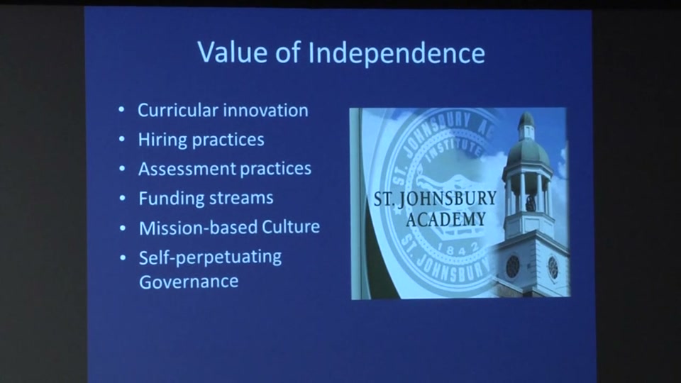 Osher: The Value of Independence - Vermont's Education System