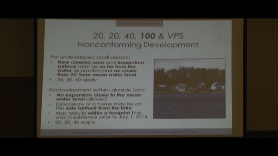 NVDA: VT Shoreland Protection Act