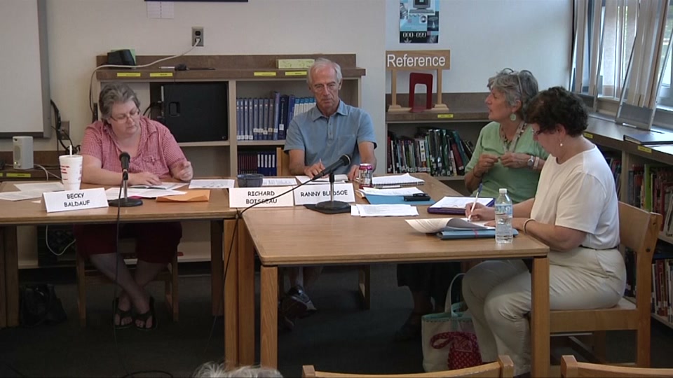 St. Johnsbury School Board, 8/17/15