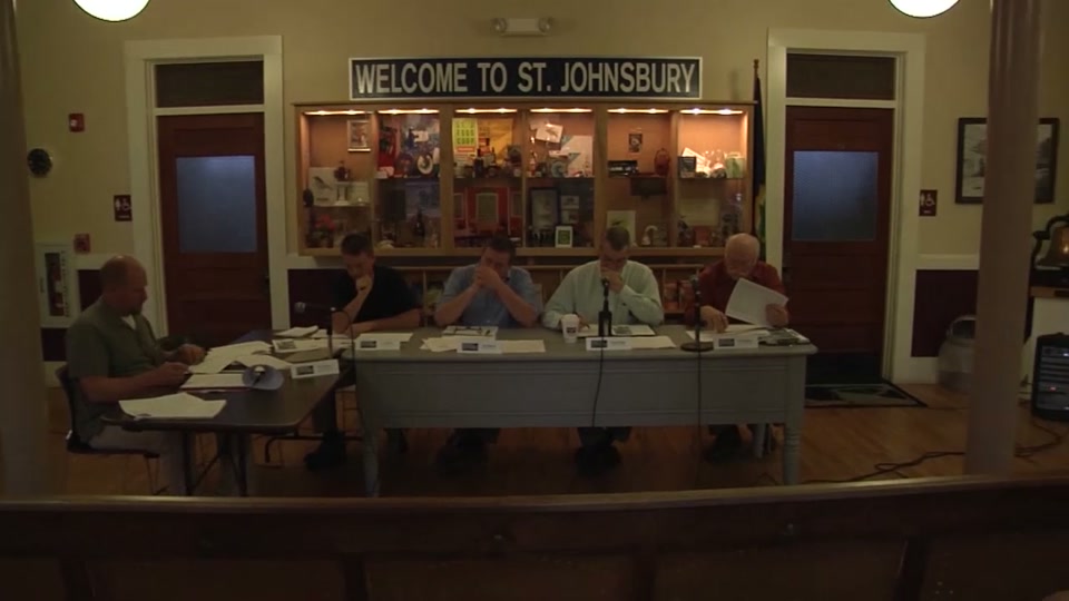 St. Johnsbury Select Board, 10/12/15
