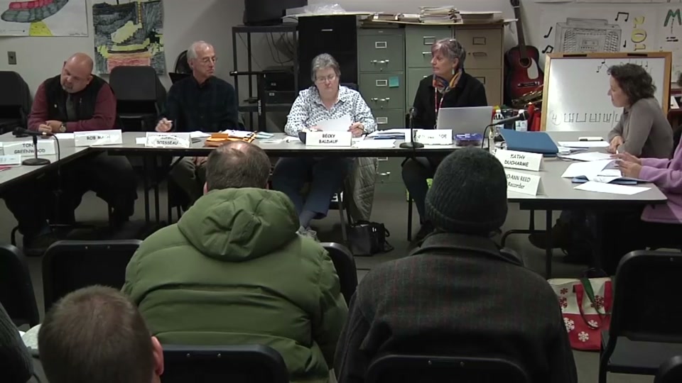 St. Johnsbury School Board, 1/18/16