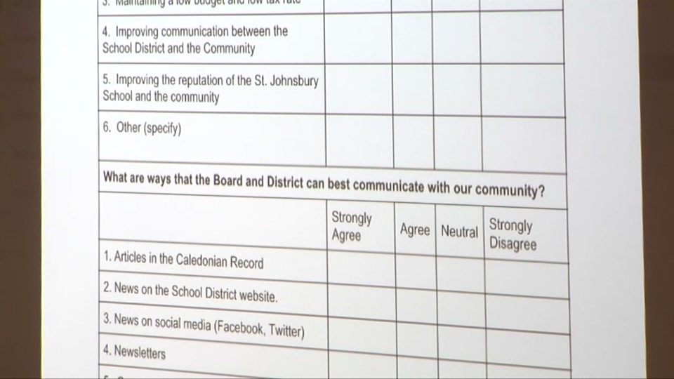 St. Johnsbury School Board, 5/16/16