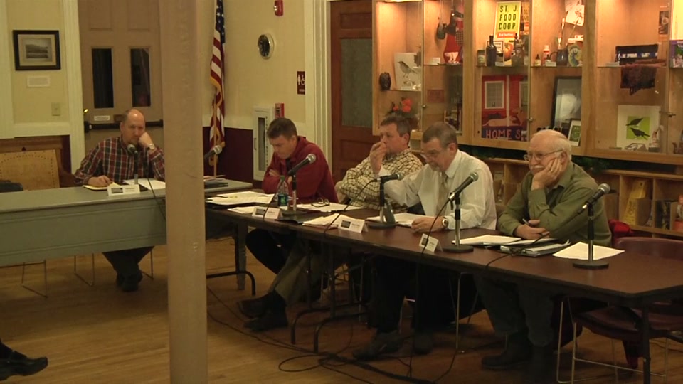 St. Johnsbury Select Board, 1/11/16
