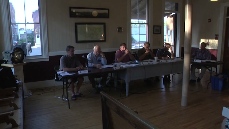 St. Johnsbury Select Board Special Meeting, 8/8/16