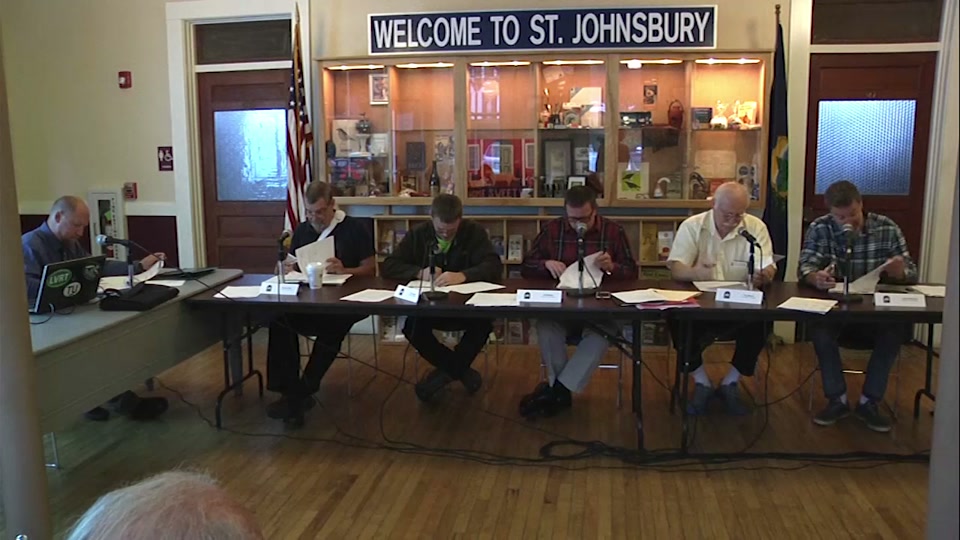 St. Johnsbury Select Board, 9/26/16