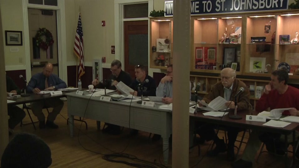 St. Johnsbury Select Board, 12/12/16