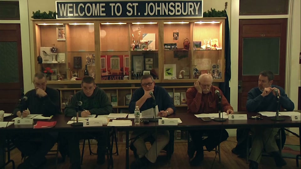 St. Johnsbury Select Board, 12/27/16