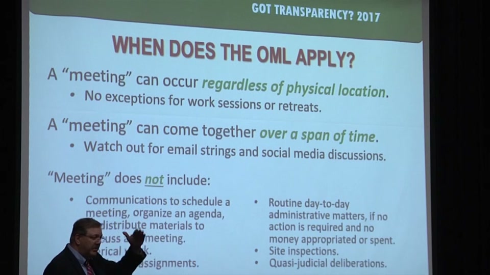 2017 Transparency Tour: VT Secretary of State, Jim Condos