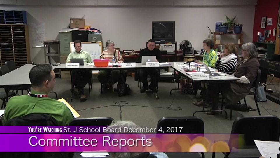 St. Johnsbury School Board, 12/4/17