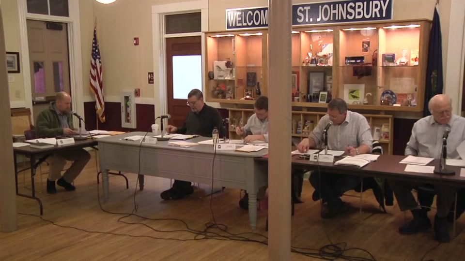 St. Johnsbury Select Board, 2/13/17