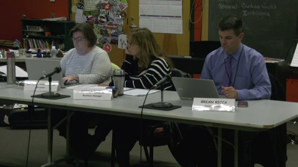 St. Johnsbury School Board, 11/19/18