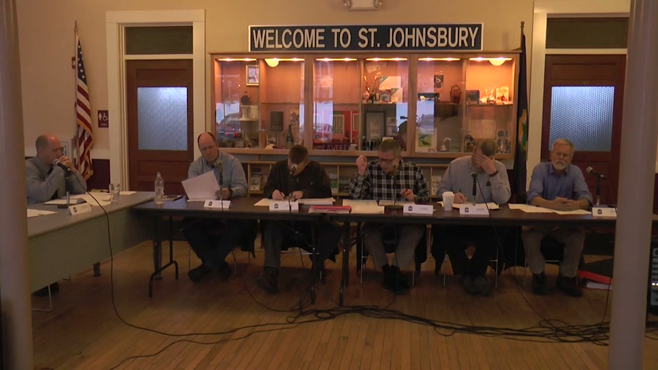 St. Johnsbury Select Board, 3/12/18