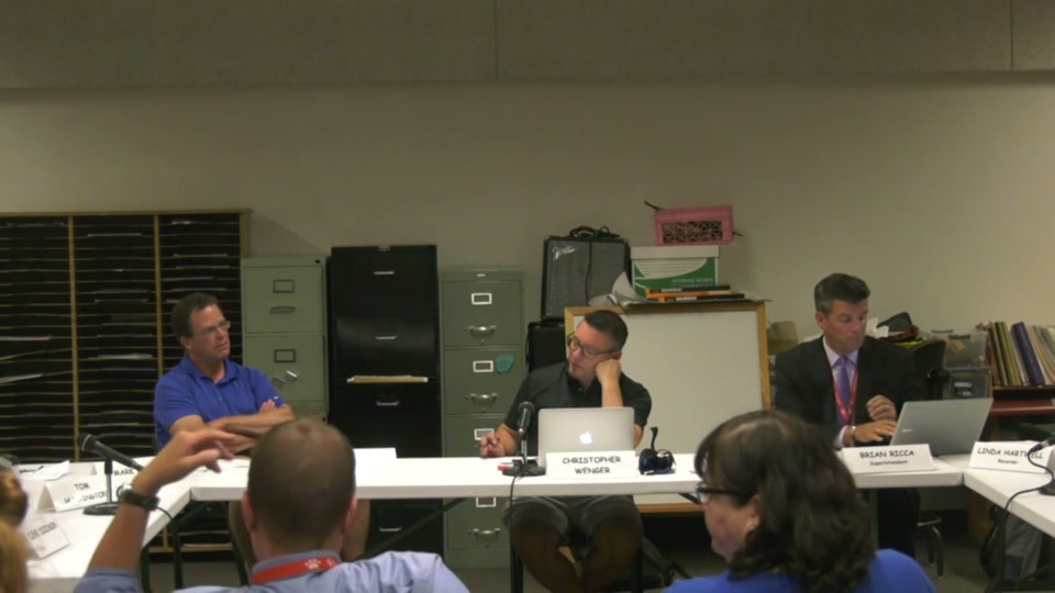 St. Johnsbury School Board, 8/12/19