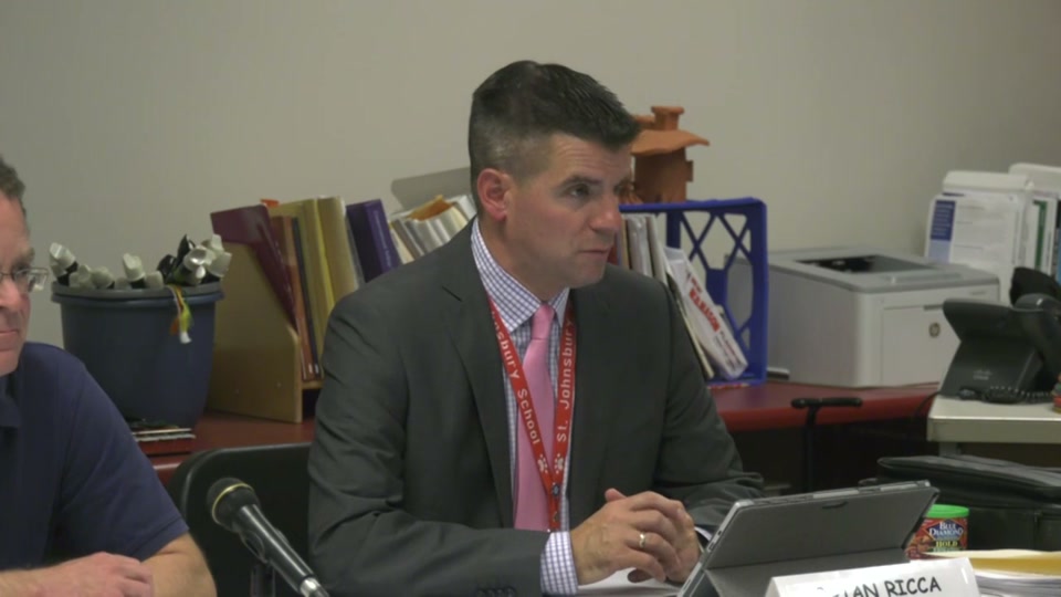 St. Johnsbury School Board, 10/21/19