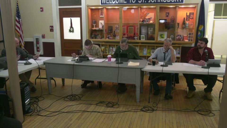 St. Johnsbury Select Board, 1/6/20 Special Meeting