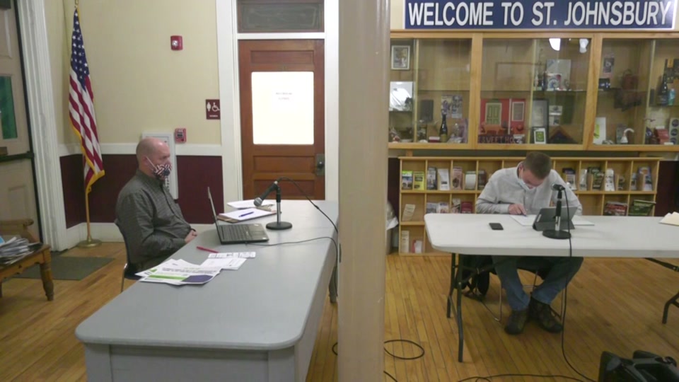St. Johnsbury Select Board, Special Meeting, 10/26/20