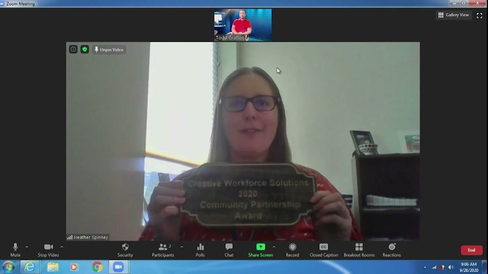 Creative Workforce Solutions: 2020 Awards - Heather Spinney