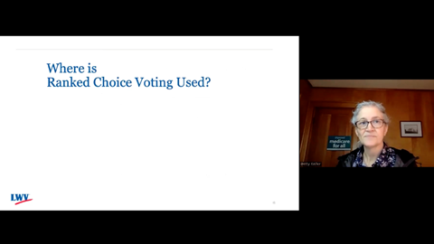 League of Women Voters: Ranked Choice Voting In Vermont