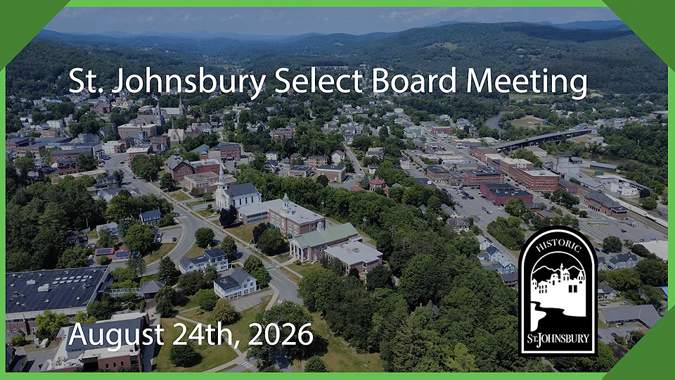 St. Johnsbury Select Board, 8/24/26